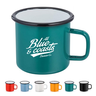 12oz Enamel Coffee Mug with Handle