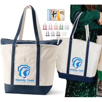 18 Oz Sewn Reinforced Cotton Canvas Boat Bag