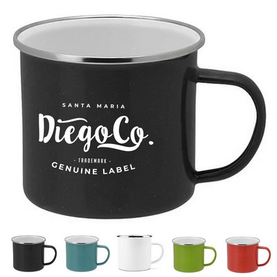 16oz Enamel Coated Steel Campfire Mug