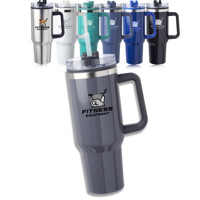 40 oz. Hugo Plastic Interior Stainless Steel Travel Mug
