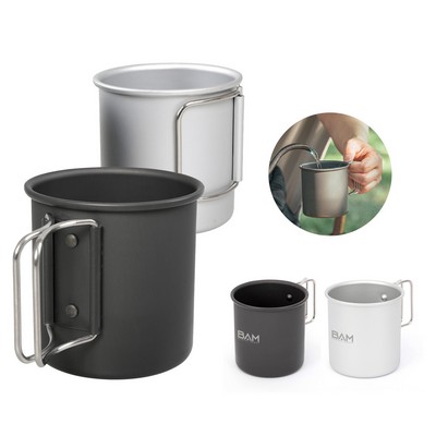 10oz Aluminum Outdoor Tumbler with Foldable Handle